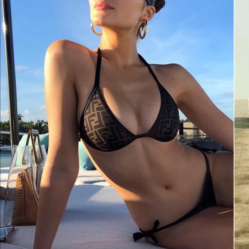 BNWT Fendi Logo Bikini